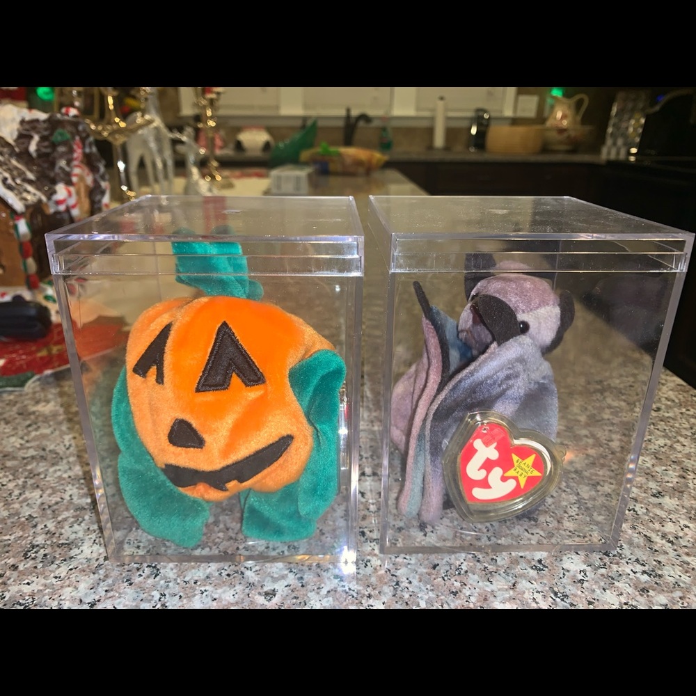 TY Beanie Babies Batty The Bat & Pumkin’ Halloween